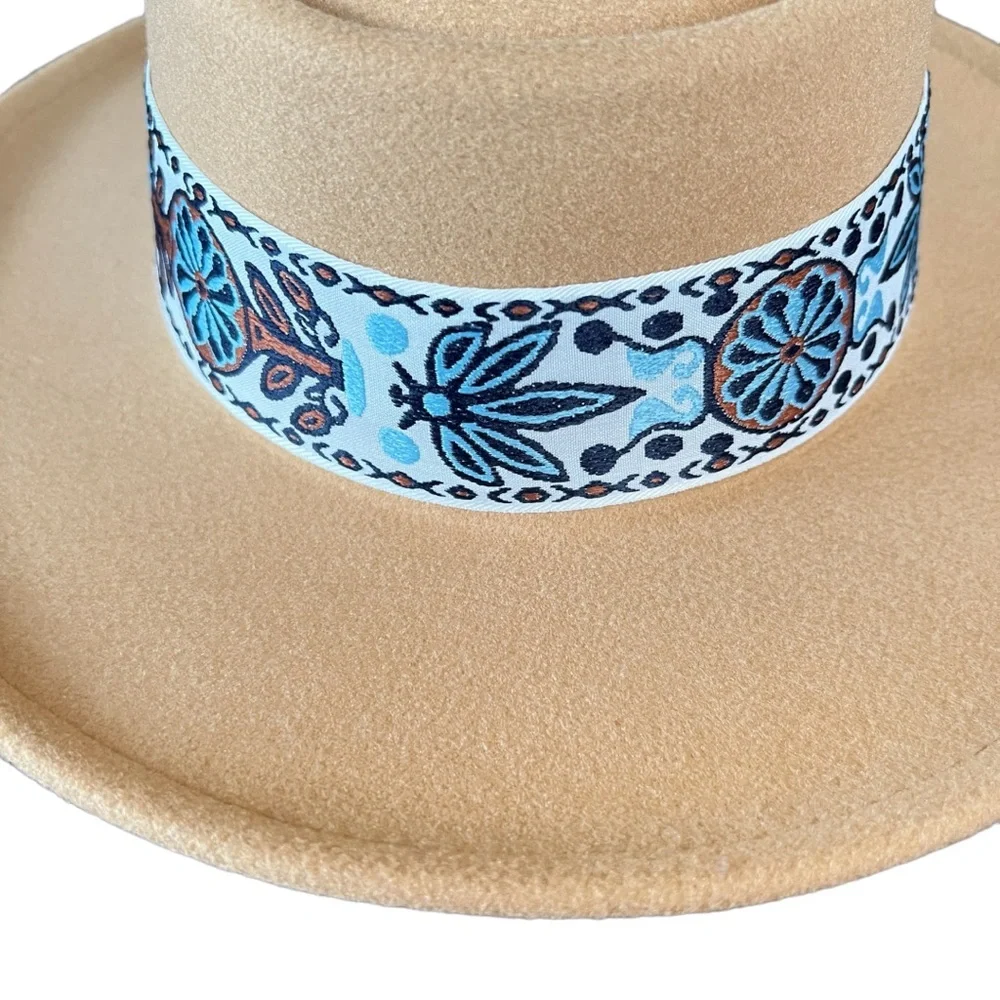 Wonderly OS Camel Panama Hat - Picture 7 of 12